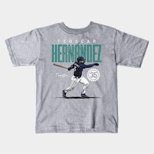 Teoscar Hernandez Seattle Card Kids T-Shirt